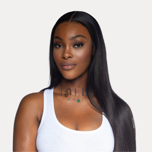 Mane Virgin Straight Frontal Wig